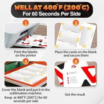 100 Pcs Aluminum Sublimation Business Card Blanks