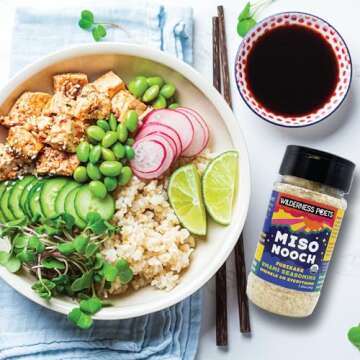 Wilderness Poets Miso Nooch - 100% Organic Chickpea Umami Seasoning - Sprinkle on Everything