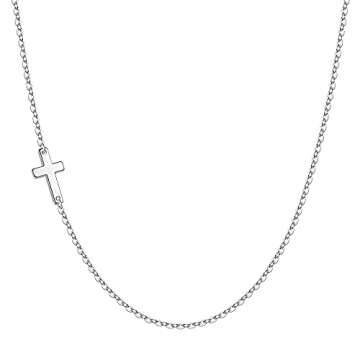 Elegant Cross Necklace for Women in 14k Gold or Silver