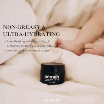 Nemah Organic Nipple Balm - Vegan & Cruelty-Free 2-in-1