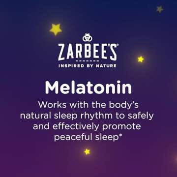Zarbee's Melatonin Tablets for Kids - Drug-Free Sleep Aid
