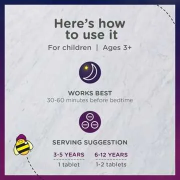 Zarbee's Melatonin Tablets for Kids - Drug-Free Sleep Aid