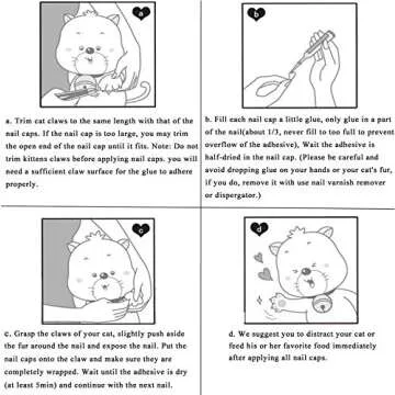 YMCCOOL Cat Nail Caps - Safe and Comfortable Solution