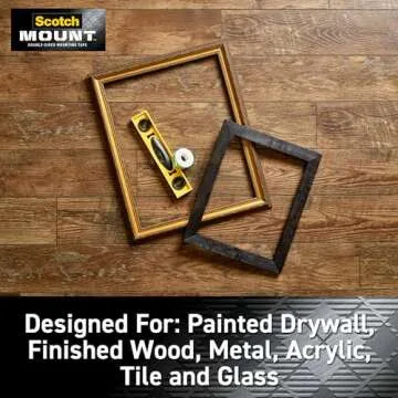 Scotch-Mount Indoor Double-Sided Mounting White Tape, 1 in x 125 in (10.4 ft), Features 3M Industrial Strength Adhesive, No Mess or Tools (314H-MED)