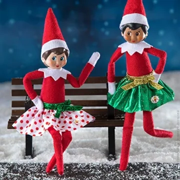Elf on the Shelf Party Skirt Set for Girls