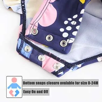 Toddler Girls One Piece Swimsuits Long Sleeve Bathing Suits UPF 50+/Sun Protection Rash Guard Shirts 4T