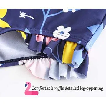 Toddler Girls One Piece Swimsuits Long Sleeve Bathing Suits UPF 50+/Sun Protection Rash Guard Shirts 4T