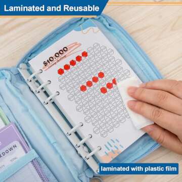 Reusable Money Savings Trackers For A6 Binders