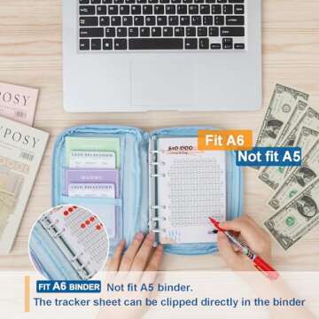 Reusable Money Savings Trackers For A6 Binders