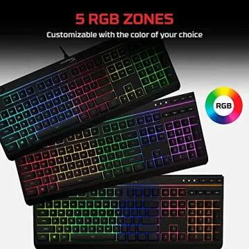 HyperX Alloy Core RGB LED Gaming Keyboard Under $25