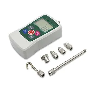 GOYOJO 500N Digital Force Gauge High-Precision Push-Pull Meter for Tension & Compression Testing (N, kg, lb, oz) Real-Time/Peak/First Peak Modes Ideal for Quality Control & Material Testing