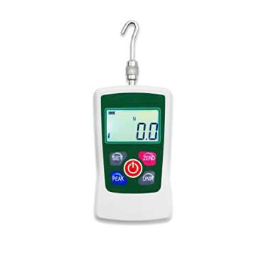 GOYOJO 500N Digital Force Gauge High-Precision Push-Pull Meter for Tension & Compression Testing (N, kg, lb, oz) Real-Time/Peak/First Peak Modes Ideal for Quality Control & Material Testing