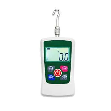GOYOJO 500N Digital Force Gauge High-Precision Push-Pull Meter for Tension & Compression Testing (N, kg, lb, oz) Real-Time/Peak/First Peak Modes Ideal for Quality Control & Material Testing