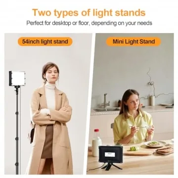 Portable LED Lighting Kit for Professional Photography