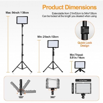 Portable LED Lighting Kit for Professional Photography