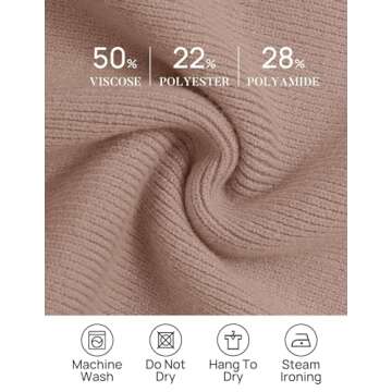ZESICA Women's Winter Oversized Sweaters Long Sleeve Color Block Mock Neck Side Slit Comfy Loose Knitted Pullover Tops,Almond,Medium