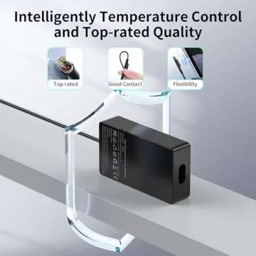 Microsoft Surface 44W 15V 2.58A Power Supply AC Adapter - Charger for Surface Pro 3/4/5/6/7, Laptop 3/2/1, Go/Book with 6ft Power Cord