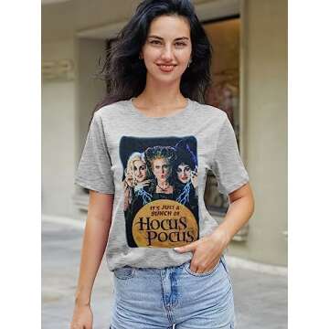 Anbech Women's Hocus Pocus Sanderson Sisters T-shirt