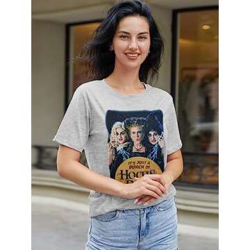 Anbech Women's Hocus Pocus Sanderson Sisters T-shirt