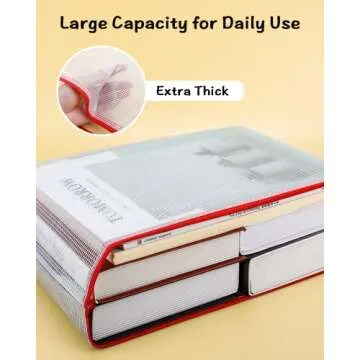 Umriox 5PCS Mesh Zipper Pouch 16.9x12.4 in, Zipper Bags, Extra Thick, Zipper Pouches for Organizing, Large Storage Bags for Puzzles Organizing