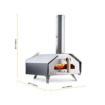 Ooni Pro 16 Outdoor Pizza Oven, Pizza Maker, Wood-fired Pizza Oven, Gas Oven, Award Winning Pizza Oven