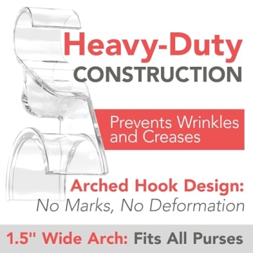 Wiosi Premium Clear Purse Hanger Set for Organization