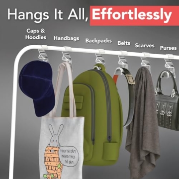 Wiosi Premium Clear Purse Hanger Set for Organization