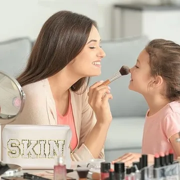 Y1tvei SKIN Chenille Cosmetic Bag - Portable Makeup Organizer