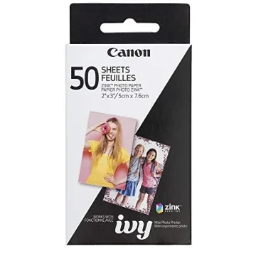 Canon ZINK Photo Paper Pack - 50 High-Quality Sheets for Creative Memories