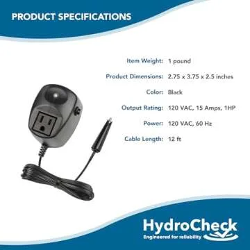HydroCheck HC5000T Sewage Pump Switch - Effortless Installation