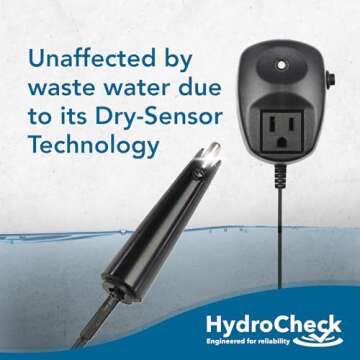 HydroCheck HC5000T Sewage Pump Switch - Effortless Installation