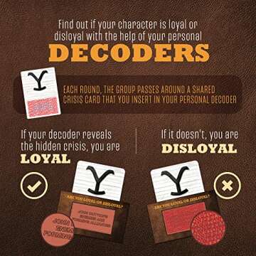 Yellowstone Party Game – Social Game of Accusations, Betrayal and Fun - Defend The Dutton Ranch and Prove Your Loyalty (17+)