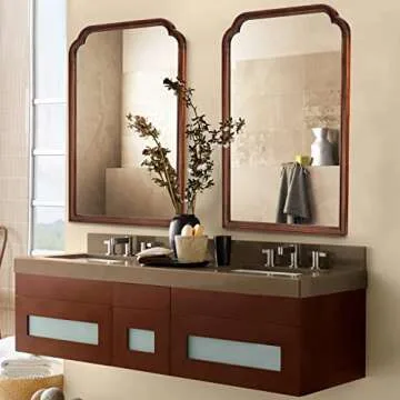 WallBeyond Wooden Framed Mirror - Stylish & Safe Home Decor