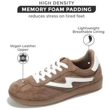 Project Cloud Sneakers for Women - Lace-up Shoes for Women Trendy Women Sneakers, Memory Foam Women'...
