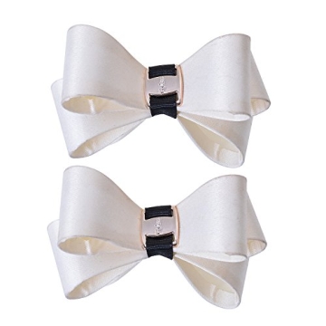 Douqu 2 Pcs Stylish Bow Shoe Clips - Elevate Your Footwear Fashion