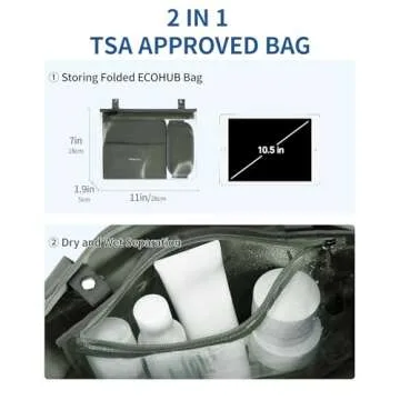 ECOHUB Personal Item Bag for Spirit Airlines - Carry On