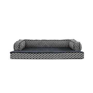 Furhaven Orthopedic Dog Bed for Large/Medium Dogs w/ Removable Bolsters & Washable Cover, For Dogs U...