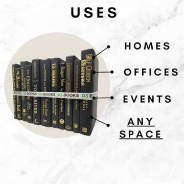Curated Decorative Books for Elegant Home Décor