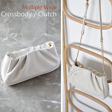 Cloud Pouch Bag Stylish Vegan Leather Handbag for Women