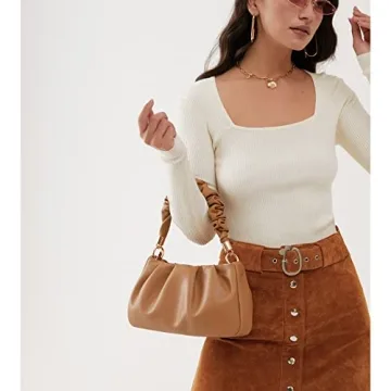 Cloud Pouch Bag Stylish Vegan Leather Handbag for Women