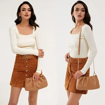 Cloud Pouch Bag Stylish Vegan Leather Handbag for Women