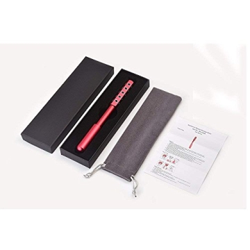 NGlare Face Massager Beauty Roller Wand Derma Facial Skin Care Uplift Tool - Young and Smooth Skin - Germanium Face-lift - Best for Men and Women- Red