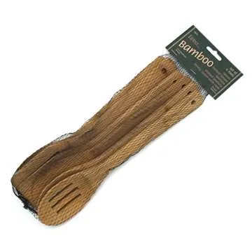 Lipper International Bamboo Wood Kitchen Tools Set - Eco-Friendly 6-Piece Best Gift