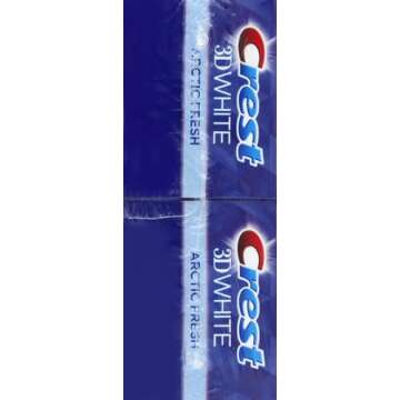 Crest 3D White Whitening Toothpaste, Radiant Mint, 3.5 Ounce (Pack of 2)