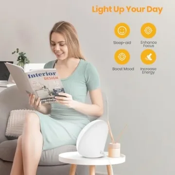 LASTAR Sun Lamp 10,000 Lux for Mood Boosting Light Therapy