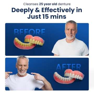 iSonic F3900 Ultrasonic Denture/Aligner/Retainer Cleaner for all dental and sleep apnea appliances, 110V 20W (tank no longer removable) , White , 0.4Pt/0.2L