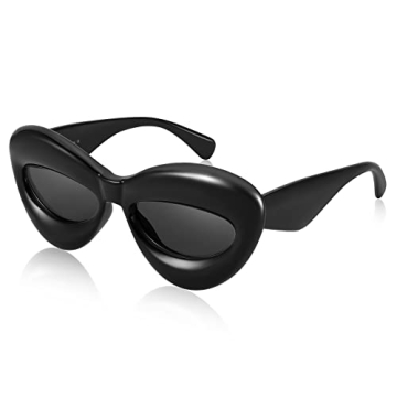 FEISEDY Inflated Lip Shape Sunglasses UV400 Protection Fashion