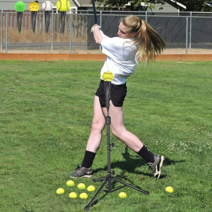 BaseGoal Portable Batting Tee for Travel & Training