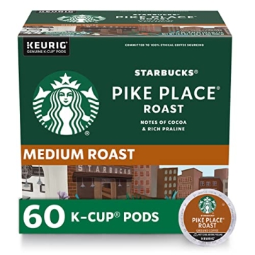 Starbucks Medium Roast K-Cup Coffee Pods - 60 Count