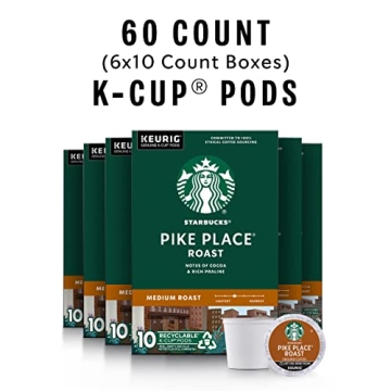 Starbucks Medium Roast K-Cup Coffee Pods - 60 Count